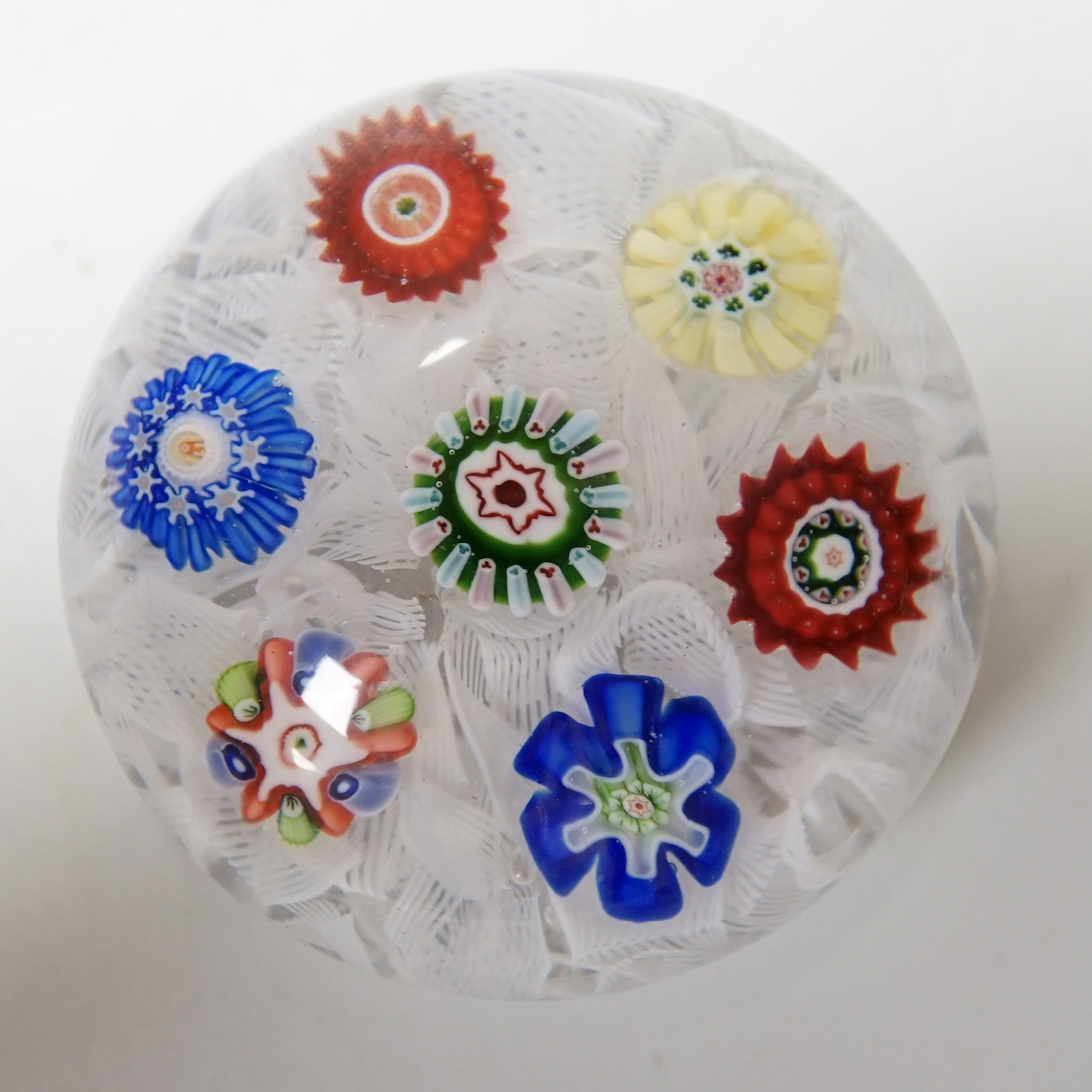 A Baccarat scattered millefiori paperweight, 5cm diameter